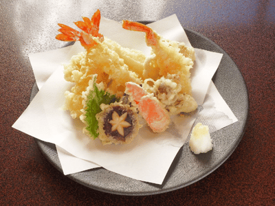 45 degree angle Without Tempura dipping sauce